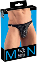 Svenjoyment - strasszos férfi tanga (fekete) (21115861711)