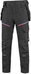 CXS Férfi munkásnadrág CXS LEONIS - Fekete / kék / piros | 52 (1020-120-817-52)