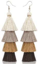  QU-32602 Fülbevaló - Barna