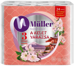 Müller wc-papír 24 tekercs 100 lap 3 réteg - Kelet varázsa