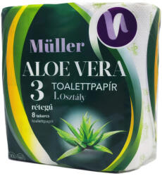Müller wc-papír 8 tekercs 100 lap 3 réteg - Aloe vera