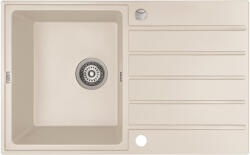 Laveo MARGARITA csepptálcás jázmin mosogató automata dugókiemelős, helytakarékos szifonnal (SBM_J11T) - mosibolt