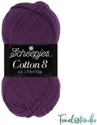 Scheepjes Cotton8 - 721 - sötét lila pamut fonal