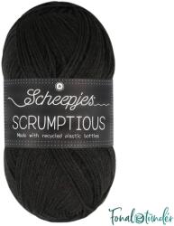Scheepjes Scrumptious 301 Charcoal Ice Cream - fekete akril fonal