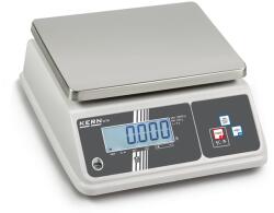 KERN WTB 30K-2NM (30kg/10g) HACCP kompatibilis IP65 digitális asztali mérleg ellenőrző mérés, adapter, opcionális akkumulátor, hitelesíthető (WTB 30K-2NM)