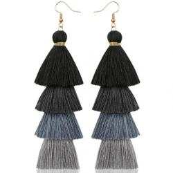 HARAHU QU-32600 Fülbevaló - Fekete KP32600