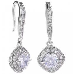 HARAHU PA-32649 Fülbevaló - Ezüst/Kristály KP32649