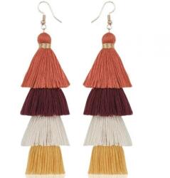 HARAHU QU-32608 Fülbevaló - Narancssárga KP32608