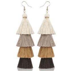 HARAHU QU-32602 Fülbevaló - Barna KP32602