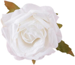 Valex Decor Rózsa selyemvirág fej, 8cm - Fehér (AF120-01)