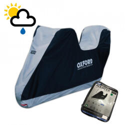 Oxford Husa-prelata protectie impermeabila motocicleta cu spatiu pentru cutie top-case XL (CV207) - vagauto