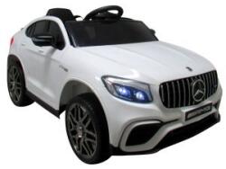 R-Sport Masinuta electrica cu telecomanda 4 x 4, roti eva, mercedes amg glc 63s, varsta 3-6 ani, 115x61x55 cm, putere 180w r-sport - alb