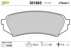 VALEO set placute frana, frana disc VALEO 301865