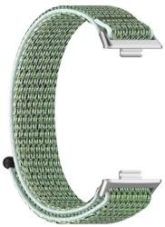 gigapack Pótszíj (egyedi méret, nylon, tépőzáras, légáteresztő) SÖTÉTZÖLD Huawei Watch Fit 3 (GP-158985)