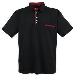 LAVECCHIA tricou polo pentru bărbați 1701 oversize Negru 5XL