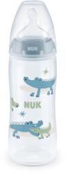 Nuk Шише със силиконов биберон NUK - First Choice, TC, 360 ml, 6 - 18 месеца, Синьо (10216248-Син)