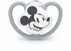 Nuk Силиконова залъгалка NUK - Space Mickey, 0-6 месеца, Сива + кутийка (10730716-Сив)