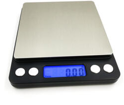 JADO Cântar digital KL-i2000 până la 500g cu precizie de 0, 01g NEGRU