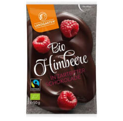 Zmeura invelita in ciocolata neagra, 50 g, Landgarten