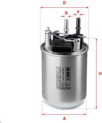 SOFIMA filtru combustibil SOFIMA S 1408 NR (S 1408 NR) - automobilus