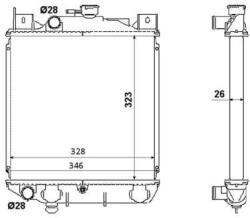 NRF hűtő, motorhűtés NRF 53881 (53881)