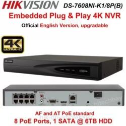 Hikvision 8-channel NVR DS-7608NI-K1/8P(C) (DS-7608NI-K1-8P)