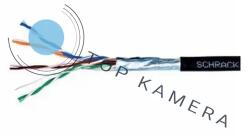 Schrack kábel, F/UTP Cat. 5e, HSEKF424E3, 4x2xAWG24, kültéri PE, fekete, doboz (HSEKF424E3)