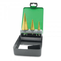 Z-TOOLS Lépcsős lemezfúró készlet 4-30mm-ig 3 részes HSS Z-Eco (030404-0015)