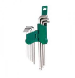 Hans Tools Imbuszkulcs klt. 9r. extra hosszú gömbvégű 1, 5-10mm HANS (040208-0358)