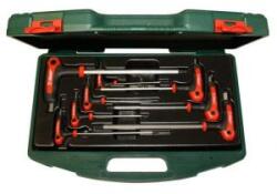 Hans Tools Imbuszkulcs klt. 8r. gömbvégű 2-10mm T-nyelű markolattal HANS TTK-20 kofferben (040208-0346)