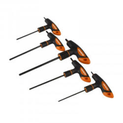 Kendo Imbuszkulcs T-nyelű markolattal 5r. klt. TORX T10-T30 KENDO (040208-0740)