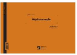 Belföldi D. 7570-110 A4 25x3lap fekvő "Gépüzemnapló" nyomtatvány (D.7570-110)