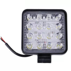  Proiector LED auto Offroad 16 led 48W patrat (PPLED16)