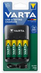 VARTA VALUE USB QUATTRO töltő + 4db AA 2100 mAh akkumulátor