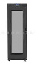Lanberg 19" szabadon álló rack szekrény 37U/600X800 perforált ajtó, lapraszerelt, LCD kijelző, fekete V2 (FF01-6837-23BL) (FF01-6837-23BL)