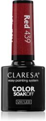 Claresa SoakOff UV/LED Color Warm Feelings géles körömlakk árnyalat Red 439 5 g
