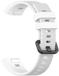 gigapack Honor Band 3 Pro pótszíj (egyedi méret, szilikon, állítható, csíkos minta) fehér (GP-109000)