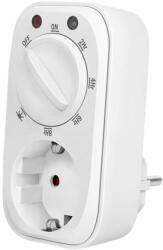 LogiLink Priza inteligenta Logilink ET0012, Schuko x 1, conectare prin Schuko tata, 16 A, comutare mecanica a timpului 7 presetari (Alb) (ET0012)