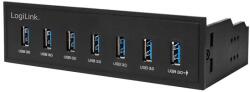 LogiLink USB HUB 3.0, 7-Port, 5, 25" intern + Schnelladeport (UA0342) (UA0342)