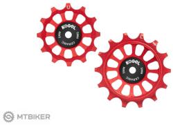 Kogel Shimano közúti szíjtárcsák teljesen kerámia csapágyakkal, 12/14T, R9200/R8100-hoz, piros (GOLD)