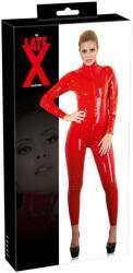 Late X LATEX - hosszúujjú női overál (piros) - szexshop - 61 495 Ft