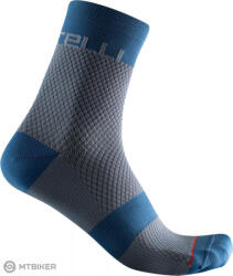 Castelli VELOCISSIMA 12 női zokni, világos acél/kék (S/M)