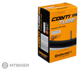 Continental Compact 20 széles 20x1, 9 - 2, 5 cső, 40 mm esés (50-406 -> 62-406 [ 20x1.9> 20x2.5 ] AV34)