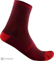Castelli SUPERLEGGERA T 12-es zokni, bordó (SM (EU 36-39))