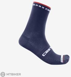 Castelli ROSSO CORSA PRO 15 zokni, belga kék (SM)