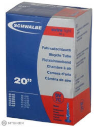 Schwalbe Extra Light 20 x 1, 50-2, 35 hüvelykes cső (Nr. 07C) (szingó szelep)