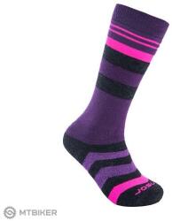 Sensor Slope Merino zokni, fekete/rózsaszín/lila (9/11)