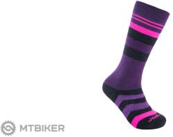 Sensor Slope Merino gyerekzokni, fekete/rózsaszín/lila (3-5 (EU 35-38))