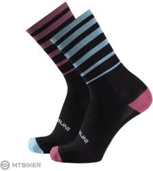 Nalini Gravel zokni, fekete/kék/lila (L-XL)