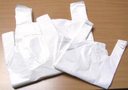  Ingvállas tasak, fehér, 28x8x50 cm PDP_055 (PDP_055)